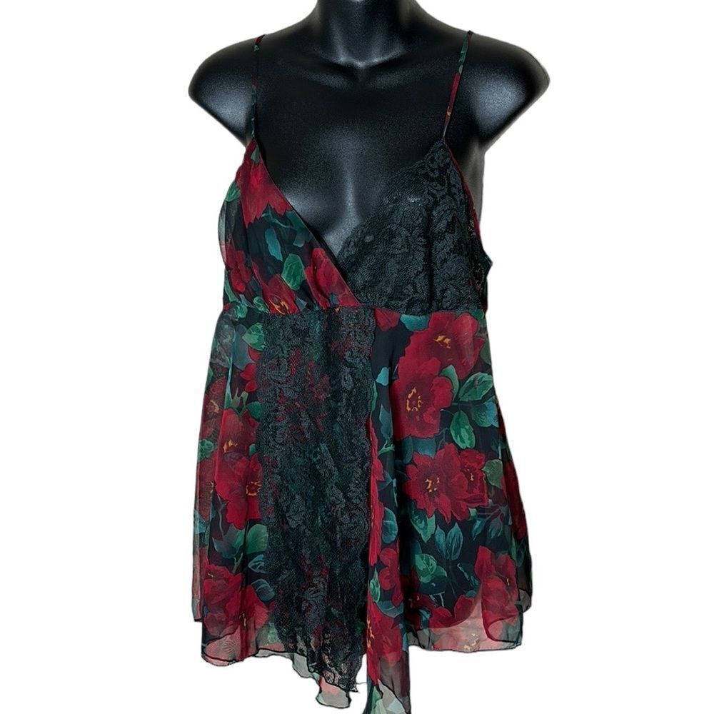 Victoria’s Secret gold label vintage‎ babydoll nightie dark romantic moody